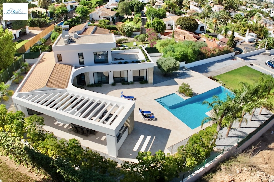 Villa in Javea(Pinosol) te koop, woonoppervlakte 260 m², Staat Eerste bewoning, + Vloerverwarming, Airconditioning, grondstuk 1866 m², 4 slapkamer, 3 badkamer, Zwembad, ref.: CA-H-1790-AMBE-46