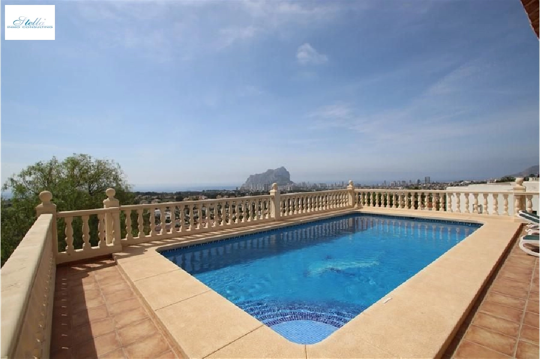 Villa in Calpe(Gran sol) te koop, woonoppervlakte 250 m², Airconditioning, grondstuk 927 m², 4 slapkamer, 3 badkamer, Zwembad, ref.: COB-3261-10535-2