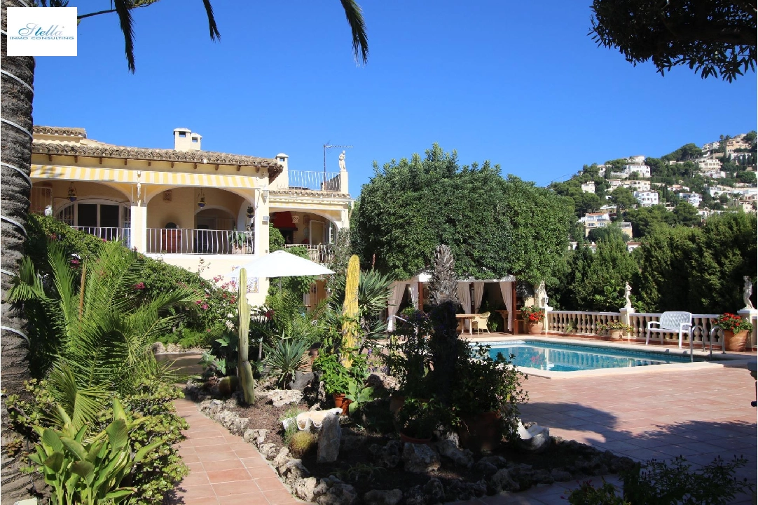 Villa in Benissa(Buena Vista) te koop, woonoppervlakte 372 m², Airconditioning, grondstuk 3082 m², 4 slapkamer, 5 badkamer, Zwembad, ref.: COB-3306-10535-6