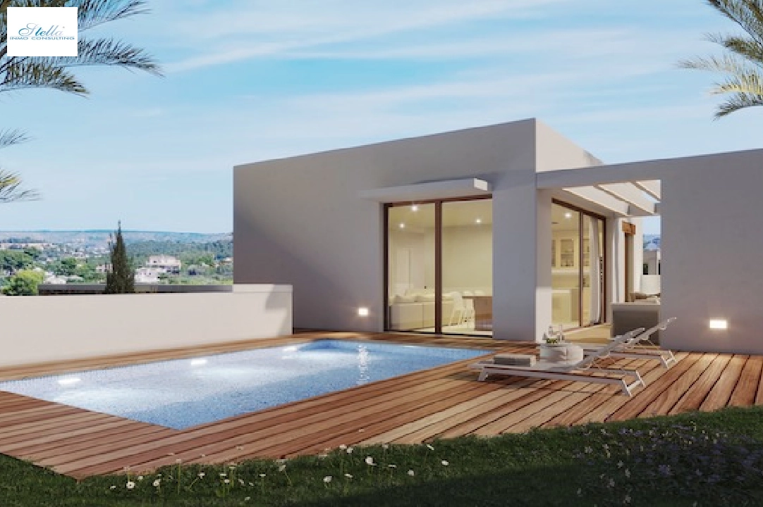 Villa in Javea(Villes del vent) te koop, woonoppervlakte 170 m², Airconditioning, grondstuk 1000 m², 3 slapkamer, 2 badkamer, Zwembad, ref.: CA-H-1799-AMBI-1