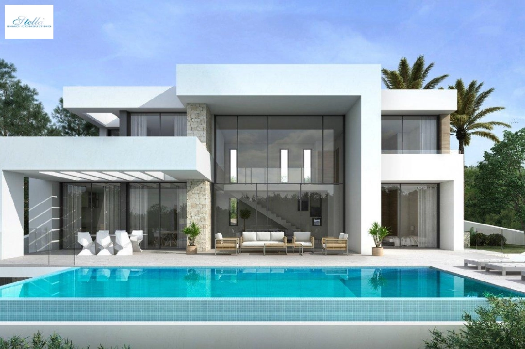 Villa in Moraira te koop, woonoppervlakte 434 m², Bouwjaar 2019, Airconditioning, grondstuk 800 m², 4 slapkamer, 3 badkamer, Zwembad, ref.: AM-11856DA-1