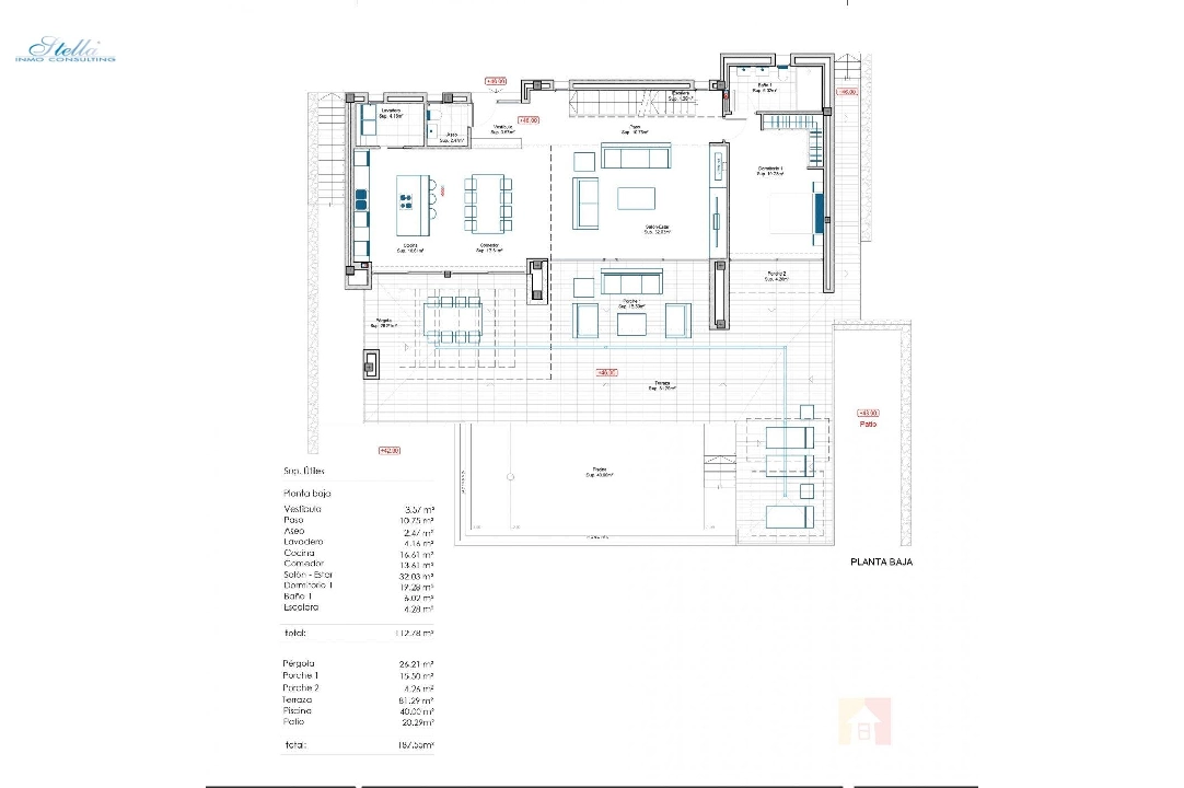 Villa in Moraira te koop, woonoppervlakte 434 m², Bouwjaar 2019, Airconditioning, grondstuk 800 m², 4 slapkamer, 3 badkamer, Zwembad, ref.: AM-11856DA-7