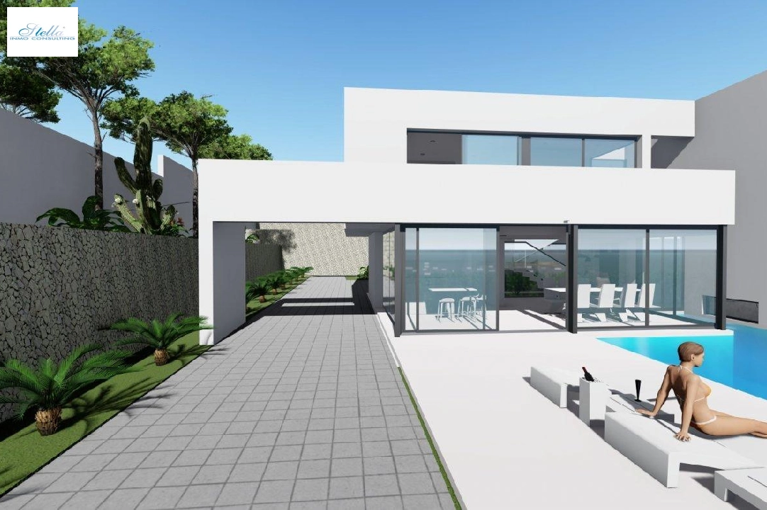 Villa in Calpe te koop, woonoppervlakte 370 m², Bouwjaar 2019, Airconditioning, grondstuk 1252 m², 4 slapkamer, 4 badkamer, Zwembad, ref.: AM-11348DA-2