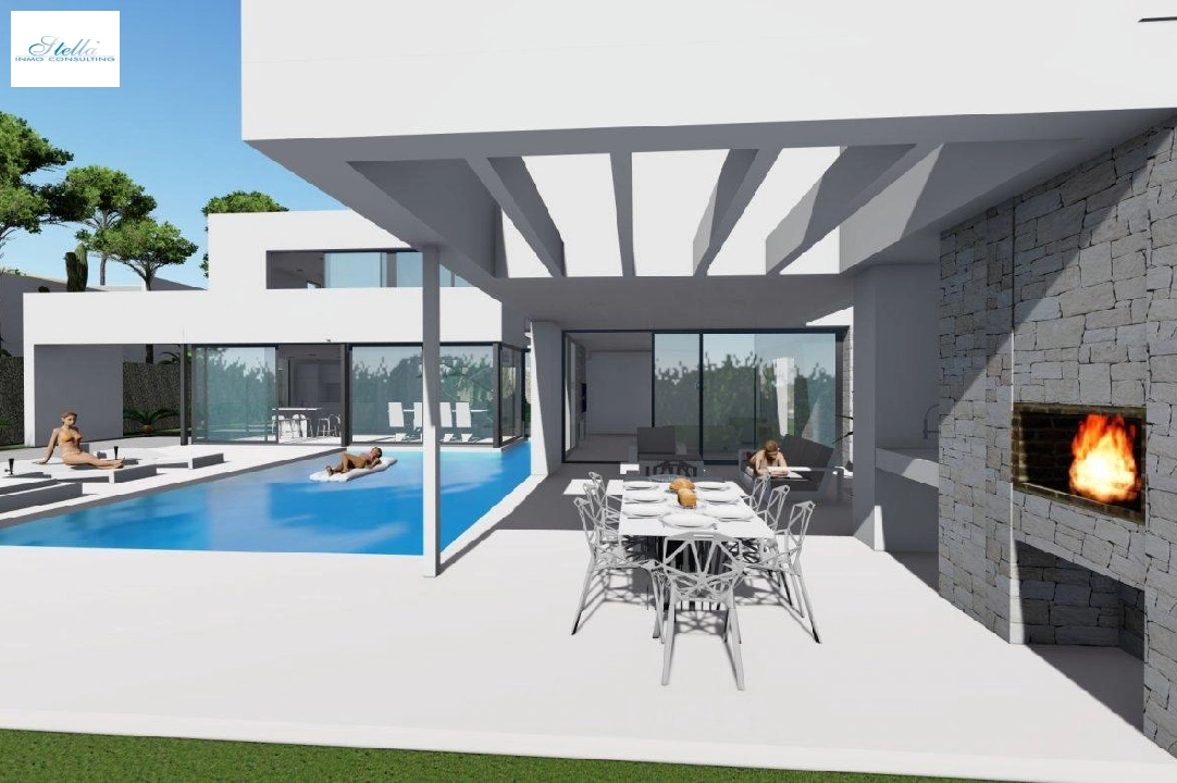 Villa in Calpe te koop, woonoppervlakte 370 m², Bouwjaar 2019, Airconditioning, grondstuk 1252 m², 4 slapkamer, 4 badkamer, Zwembad, ref.: AM-11348DA-3