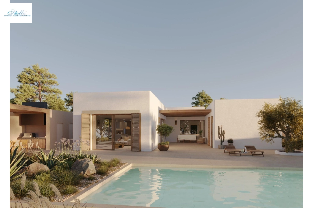 Villa in Moraira te koop, woonoppervlakte 213 m², Bouwjaar 2021, Airconditioning, grondstuk 971 m², 4 slapkamer, 3 badkamer, Zwembad, ref.: AM-11549DA-4