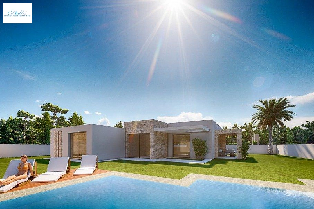 Villa in Benissa te koop, woonoppervlakte 164 m², Bouwjaar 2021, Airconditioning, grondstuk 1001 m², 3 slapkamer, 2 badkamer, Zwembad, ref.: AM-11607DA-4