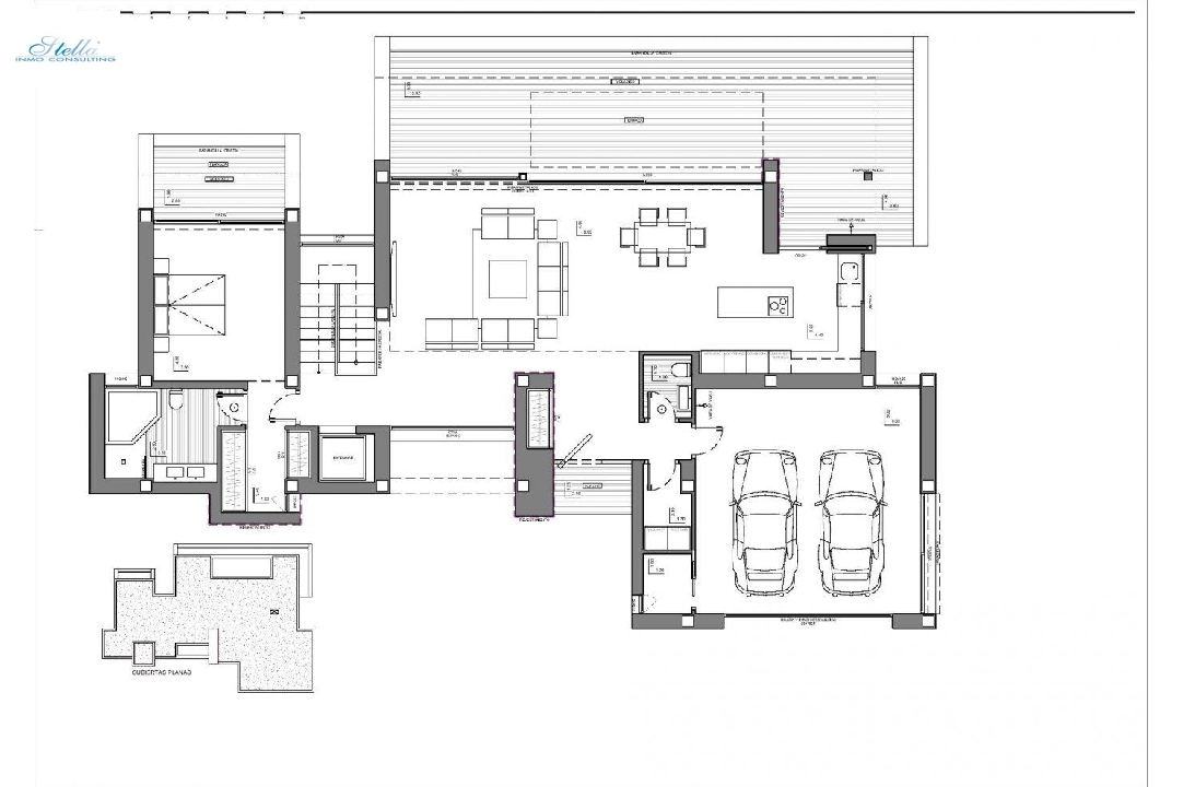 Villa in Benitachell te koop, woonoppervlakte 693 m², Bouwjaar 2022, Airconditioning, grondstuk 1158 m², 3 slapkamer, 5 badkamer, Zwembad, ref.: AM-11651DA-8