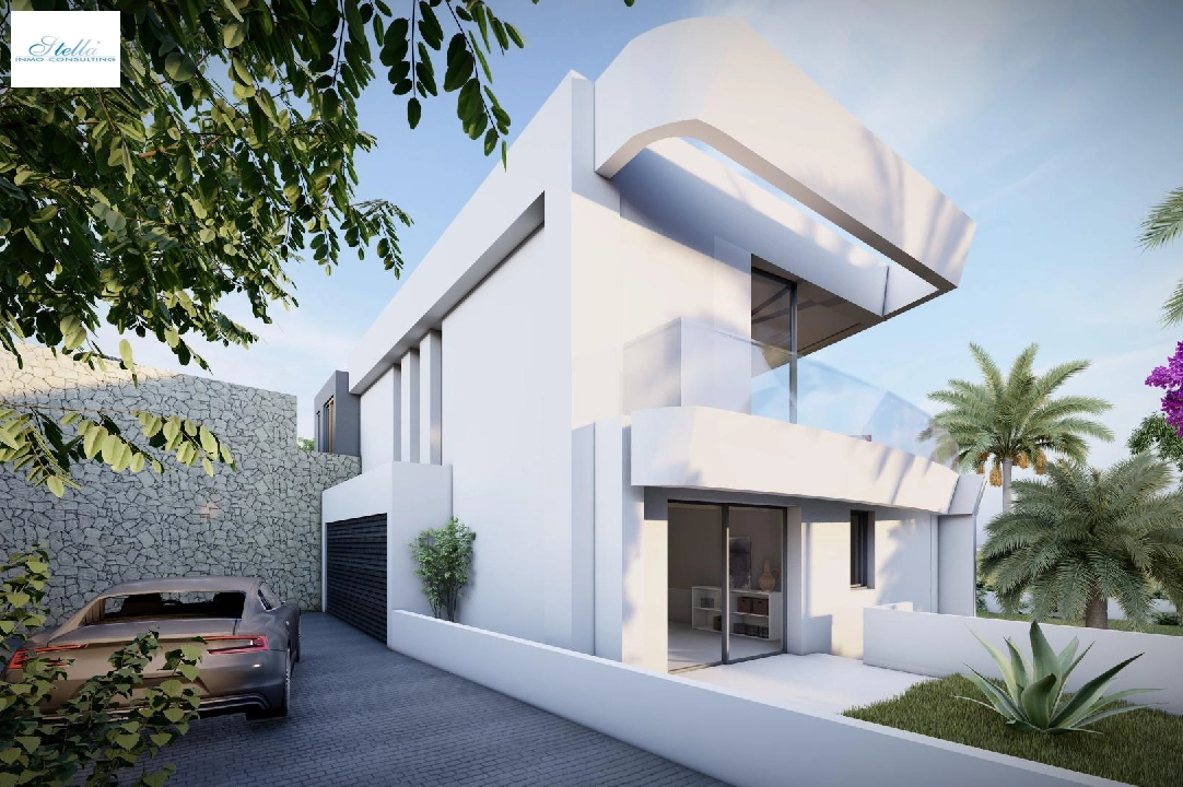 Villa in Calpe te koop, woonoppervlakte 273 m², Bouwjaar 2022, Airconditioning, grondstuk 805 m², 4 slapkamer, 4 badkamer, Zwembad, ref.: AM-11772DA-11