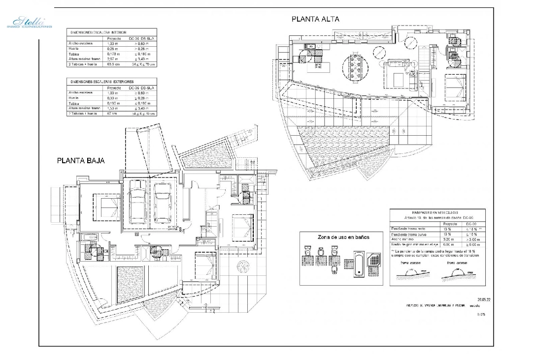 Villa in Calpe te koop, woonoppervlakte 273 m², Bouwjaar 2022, Airconditioning, grondstuk 805 m², 4 slapkamer, 4 badkamer, Zwembad, ref.: AM-11772DA-19