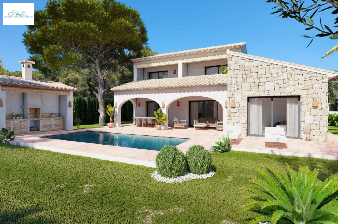 Villa in Javea te koop, woonoppervlakte 180 m², Bouwjaar 2023, Airconditioning, grondstuk 1005 m², 3 slapkamer, 2 badkamer, Zwembad, ref.: AM-11845DA-2