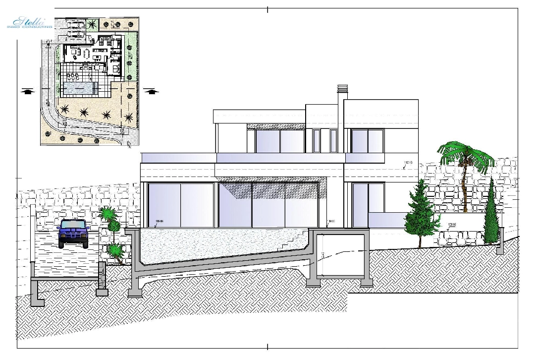 Villa in Calpe te koop, woonoppervlakte 209 m², Bouwjaar 2024, Airconditioning, grondstuk 1000 m², 3 slapkamer, 3 badkamer, Zwembad, ref.: AM-11967DA-6