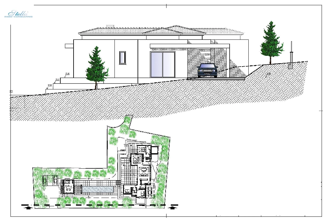 Villa in Javea te koop, woonoppervlakte 420 m², Bouwjaar 2023, Airconditioning, grondstuk 1741 m², 4 slapkamer, 5 badkamer, Zwembad, ref.: AM-12003DA-10