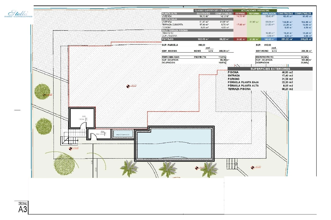 Villa in Moraira te koop, woonoppervlakte 261 m², Bouwjaar 2023, Airconditioning, grondstuk 810 m², 4 slapkamer, 3 badkamer, Zwembad, ref.: AM-12027DA-17