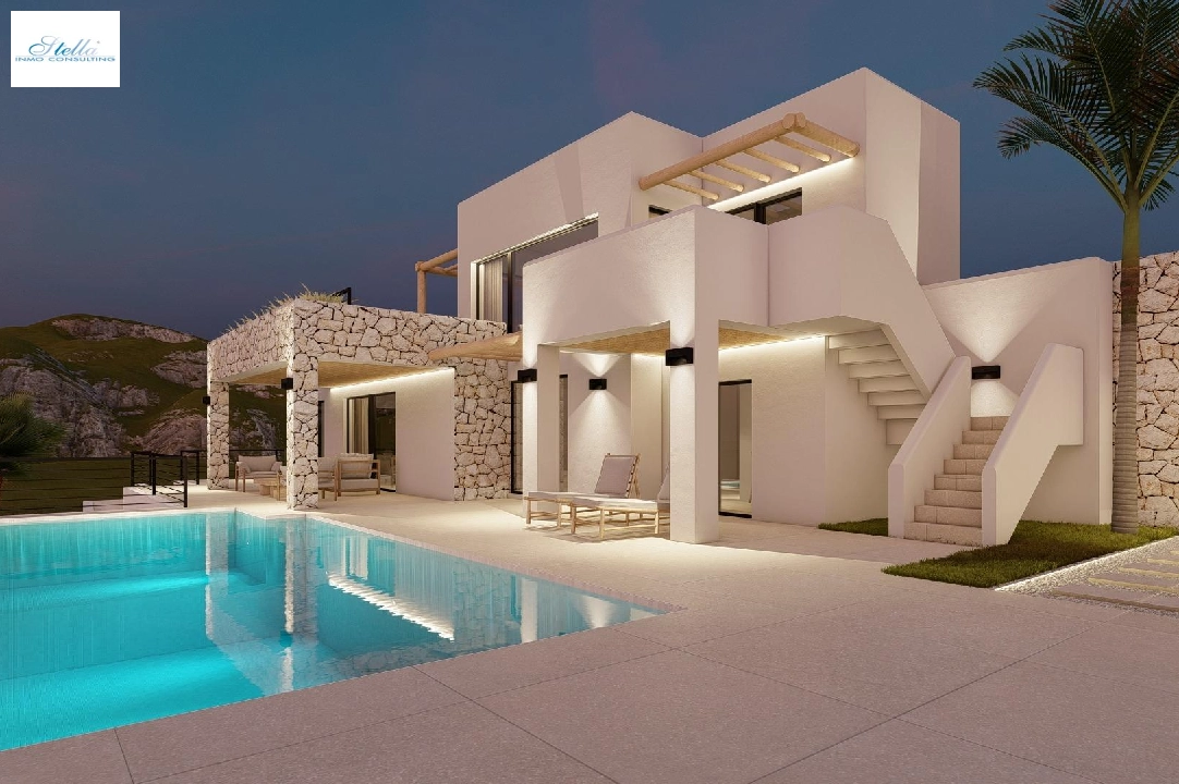 Villa in Moraira te koop, woonoppervlakte 261 m², Bouwjaar 2023, Airconditioning, grondstuk 810 m², 4 slapkamer, 3 badkamer, Zwembad, ref.: AM-12027DA-2