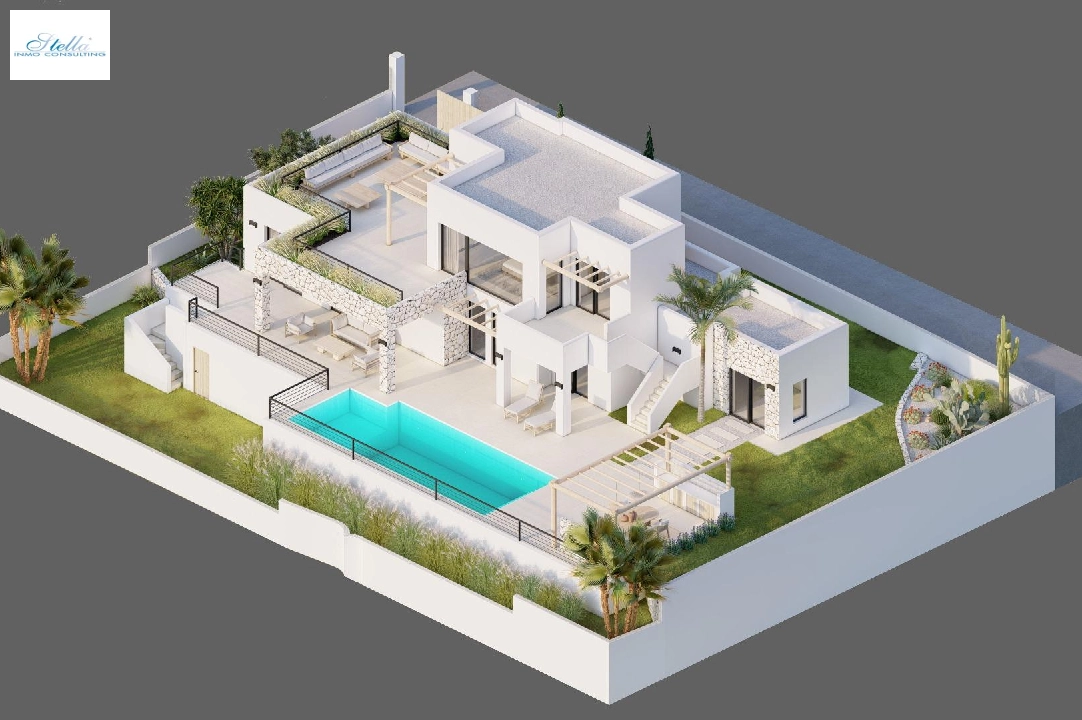 Villa in Moraira te koop, woonoppervlakte 261 m², Bouwjaar 2023, Airconditioning, grondstuk 810 m², 4 slapkamer, 3 badkamer, Zwembad, ref.: AM-12027DA-5