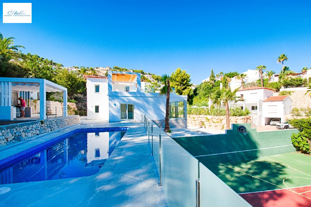 Villa in Moraira te koop, woonoppervlakte 480 m², Bouwjaar 2023, Airconditioning, grondstuk 1140 m², 3 slapkamer, 3 badkamer, Zwembad, ref.: AM-12058DA-38