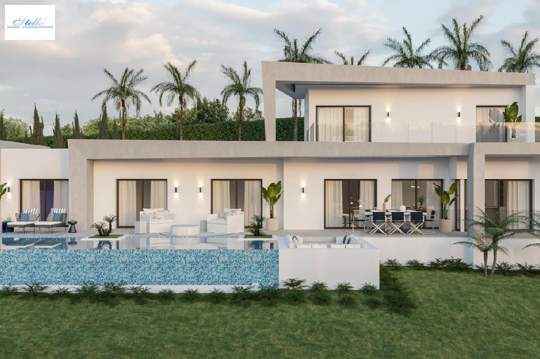 Villa in Javea te koop, woonoppervlakte 185 m², Bouwjaar 2024, Airconditioning, grondstuk 1000 m², 4 slapkamer, 3 badkamer, Zwembad, ref.: AM-12073DA-1