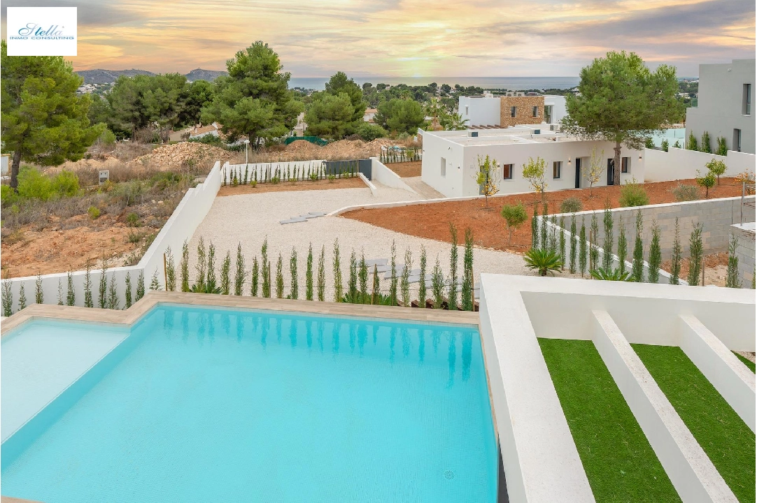 Villa in Moraira te koop, woonoppervlakte 259 m², Bouwjaar 2024, Airconditioning, grondstuk 800 m², 3 slapkamer, 3 badkamer, Zwembad, ref.: AM-12206DR-11