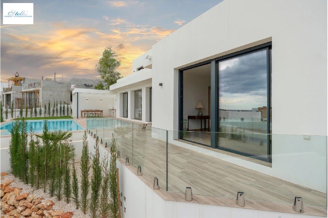 Villa in Moraira te koop, woonoppervlakte 259 m², Bouwjaar 2024, Airconditioning, grondstuk 800 m², 3 slapkamer, 3 badkamer, Zwembad, ref.: AM-12206DR-6