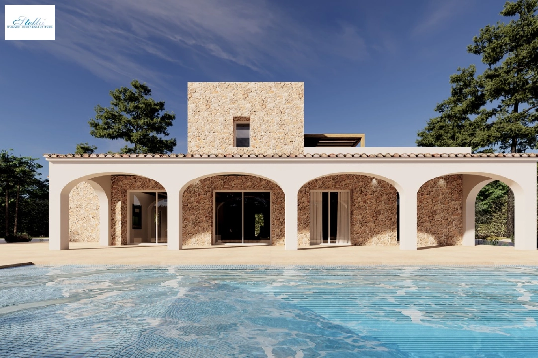 Finca in Benissa te koop, woonoppervlakte 305 m², Bouwjaar 2024, Airconditioning, grondstuk 10000 m², 3 slapkamer, 3 badkamer, Zwembad, ref.: AM-12208DA-1