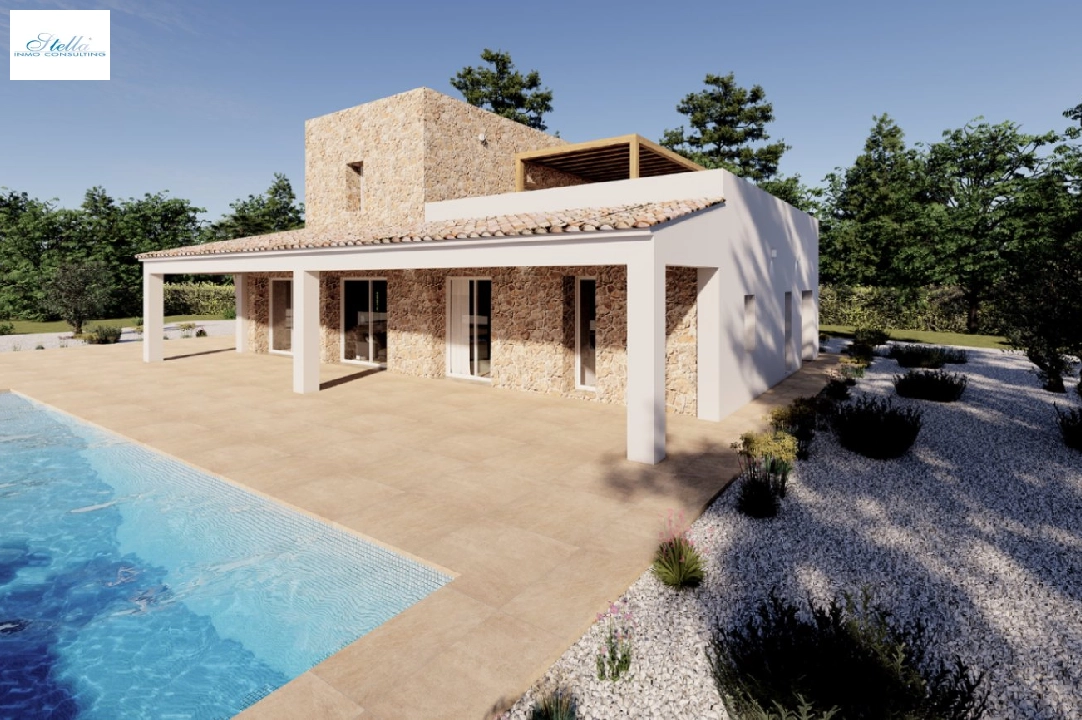 Finca in Benissa te koop, woonoppervlakte 305 m², Bouwjaar 2024, Airconditioning, grondstuk 10000 m², 3 slapkamer, 3 badkamer, Zwembad, ref.: AM-12208DA-5