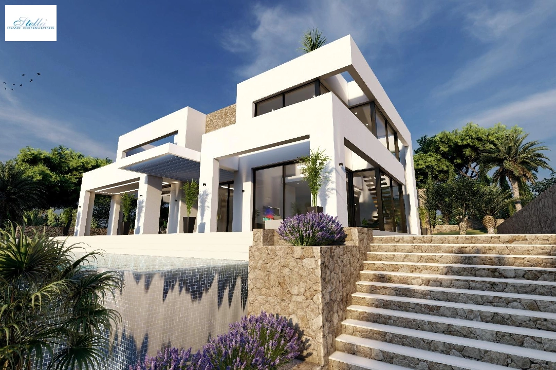 Villa in Benissa te koop, woonoppervlakte 547 m², Bouwjaar 2024, Airconditioning, grondstuk 1347 m², 4 slapkamer, 3 badkamer, Zwembad, ref.: AM-12239DA-9