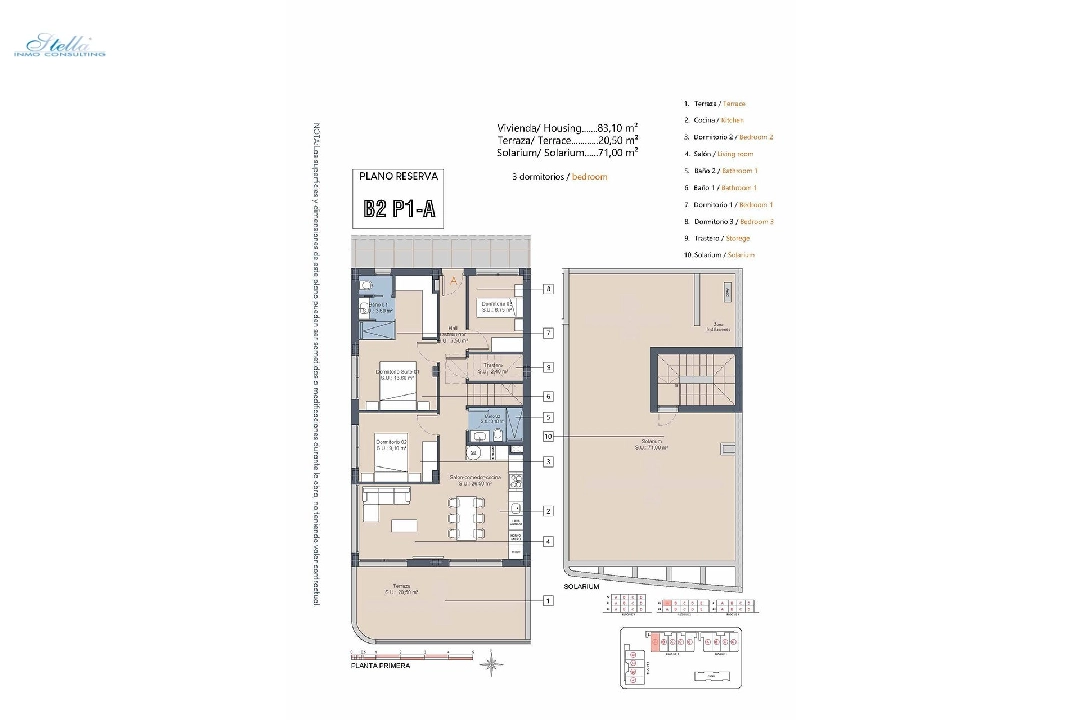 Penthouse Apartment in Los Alcazares te koop, woonoppervlakte 175 m², Staat Eerste bewoning, 3 slapkamer, 2 badkamer, Zwembad, ref.: HA-LAN-432-A04-17