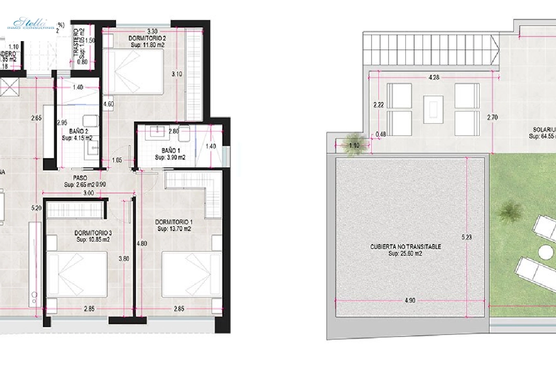 Villa in Alhama de Murcia te koop, woonoppervlakte 166 m², Staat Eerste bewoning, grondstuk 306 m², 3 slapkamer, 2 badkamer, ref.: HA-AHN-120-E02-4