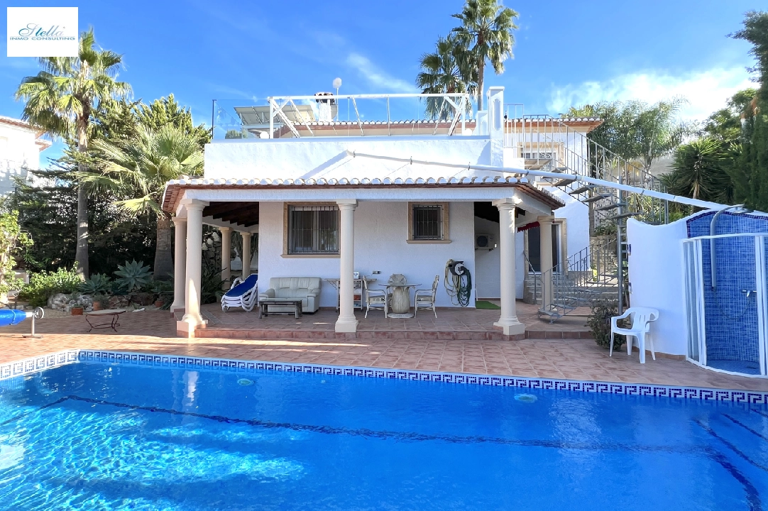 Villa in Denia(Marquesa VI) te koop, woonoppervlakte 122 m², Bouwjaar 2001, Staat netjes, + Vloerverwarming, Airconditioning, grondstuk 802 m², 4 slapkamer, 3 badkamer, Zwembad, ref.: SC-T0924-2