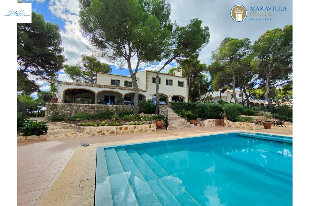 Villa in Javea(Costa Nova) te koop, woonoppervlakte 378 m², + Vloerverwarming, Airconditioning, grondstuk 3063 m², 5 slapkamer, 5 badkamer, Zwembad, ref.: MV-P-2507-1