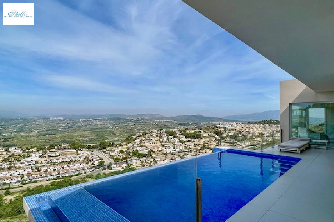 Villa in Benitachell(La Cumbre del Sol) te koop, woonoppervlakte 140 m², Airconditioning, grondstuk 1395 m², 2 slapkamer, 2 badkamer, Zwembad, ref.: CA-H-1815-AMB-3