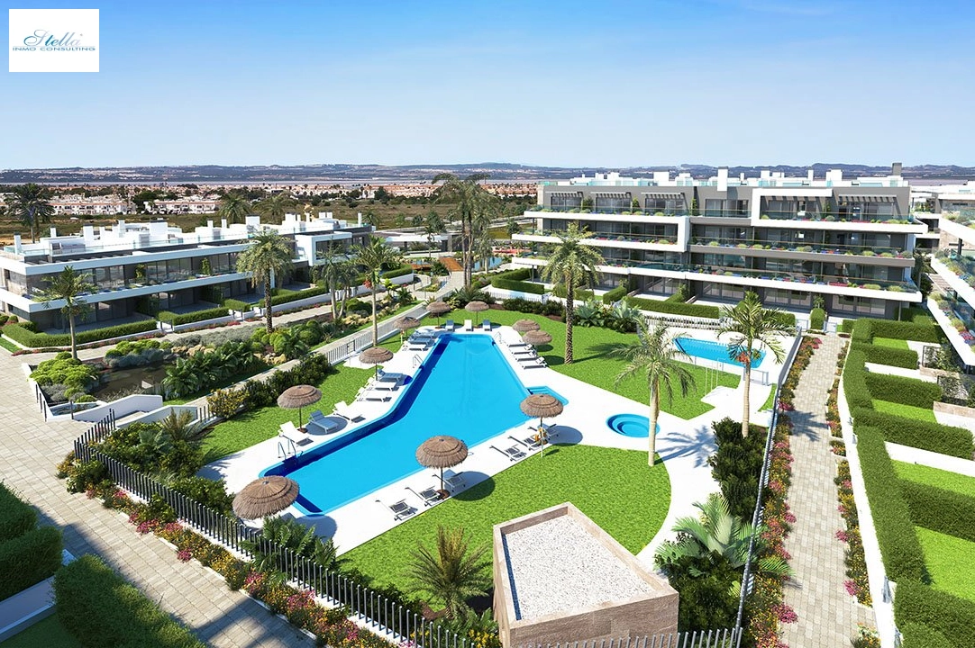 Etagen Apartment in Torrevieja te koop, woonoppervlakte 121 m², Staat Eerste bewoning, Airconditioning, 3 slapkamer, 2 badkamer, Zwembad, ref.: HA-TON-270-A05-1