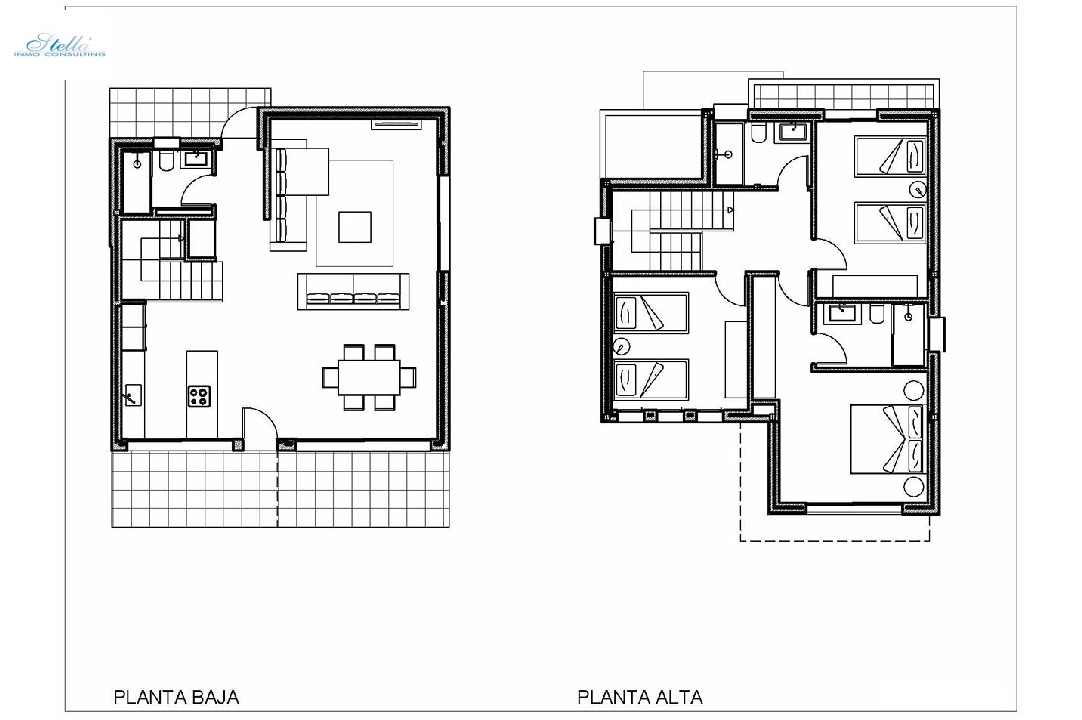 Villa in Denia te koop, woonoppervlakte 155 m², Staat Eerste bewoning, Airconditioning, grondstuk 220 m², 3 slapkamer, 3 badkamer, Zwembad, ref.: HA-DEN-110-E03-5