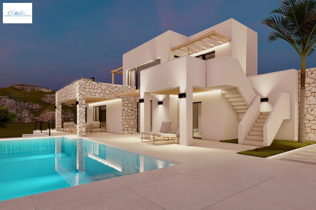 Villa in Moraira(Pinar del Advocat) te koop, woonoppervlakte 265 m², grondstuk 810 m², 4 slapkamer, 3 badkamer, Zwembad, ref.: CA-H-1822-AMBI-1