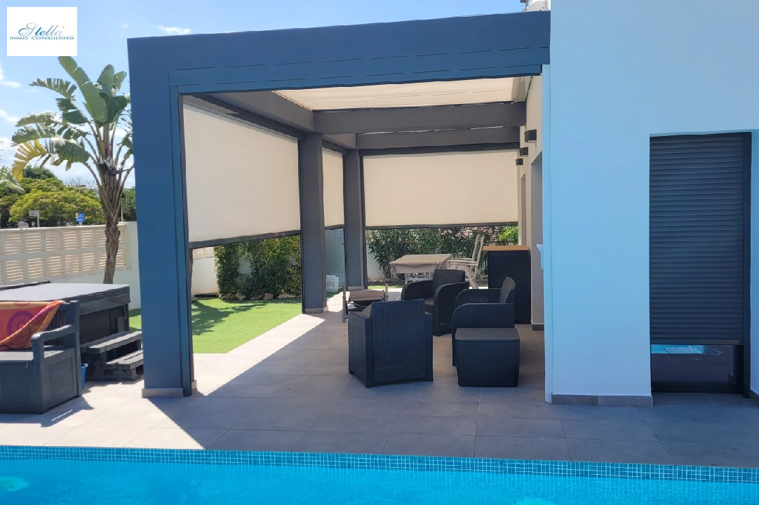 Villa in Els Poblets te koop, woonoppervlakte 158 m², Bouwjaar 2018, Staat als nieuw, + KLIMA, Airconditioning, grondstuk 500 m², 3 slapkamer, 2 badkamer, Zwembad, ref.: MG-0824-7