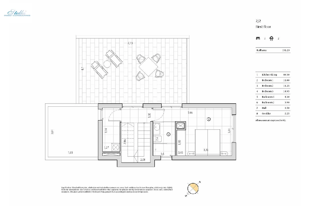 Villa in Algorfa te koop, woonoppervlakte 198 m², Staat Eerste bewoning, + fussboden, Airconditioning, grondstuk 308 m², 3 slapkamer, 2 badkamer, Zwembad, ref.: HA-ARN-109-E01-15