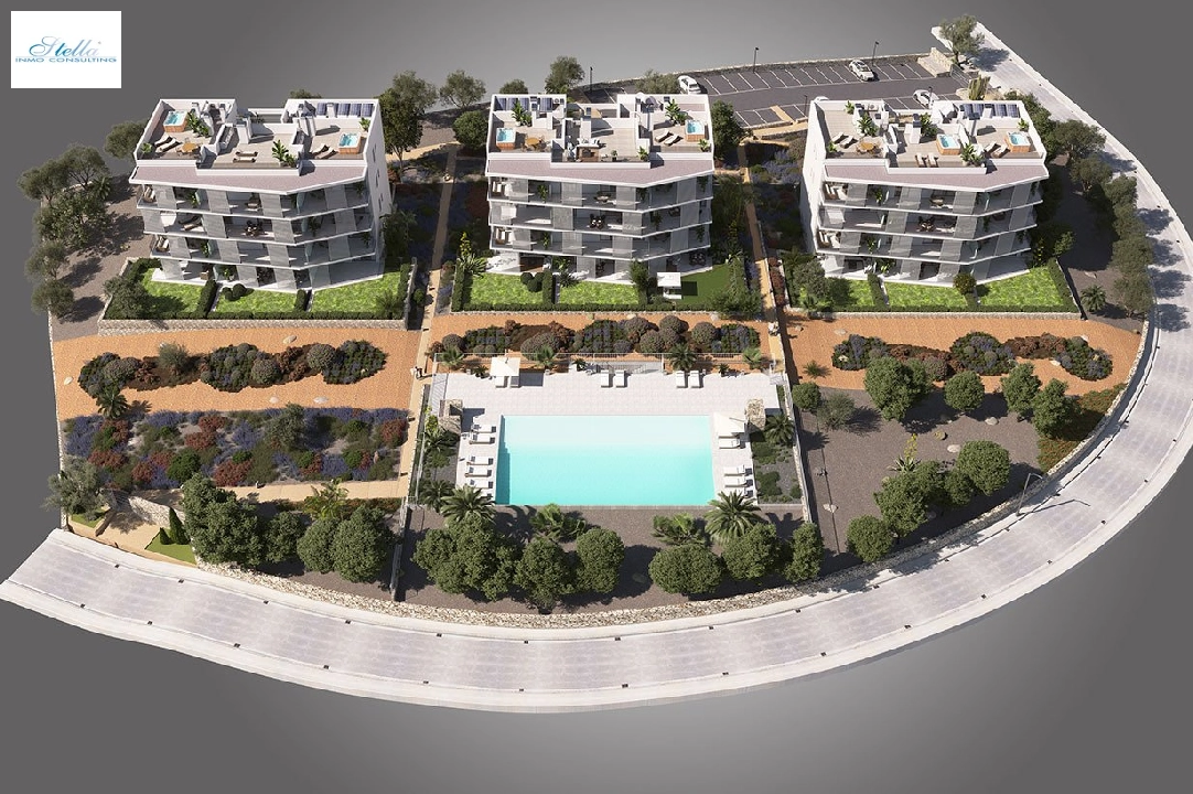 Etagen Apartment in Cala D-Or te koop, woonoppervlakte 107 m², Staat Eerste bewoning, Airconditioning, 2 slapkamer, 2 badkamer, Zwembad, ref.: HA-MLN-433-A01-23