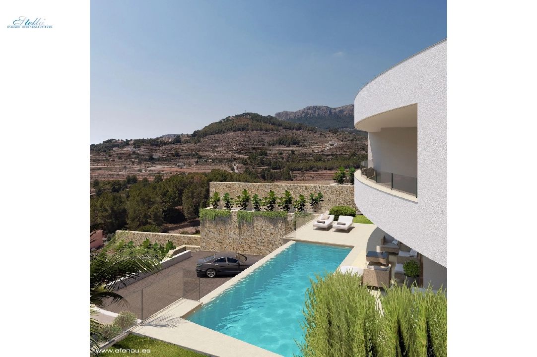 Villa in Calpe(Empedrola) te koop, woonoppervlakte 335 m², Airconditioning, grondstuk 1042 m², 4 slapkamer, 4 badkamer, Zwembad, ref.: CA-H-1826-AMB-1