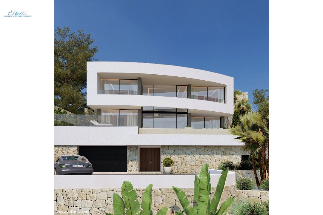 Villa in Calpe(Empedrola) te koop, woonoppervlakte 335 m², Airconditioning, grondstuk 1042 m², 4 slapkamer, 4 badkamer, Zwembad, ref.: CA-H-1826-AMB-4