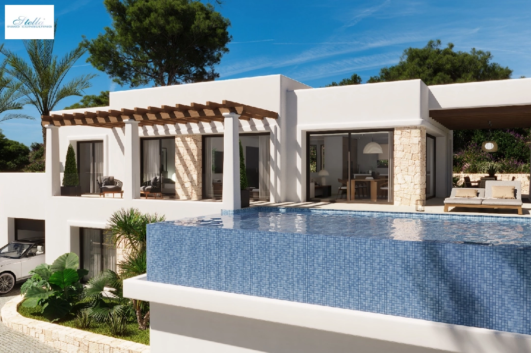 Villa in Benissa te koop, woonoppervlakte 256 m², Airconditioning, grondstuk 1009 m², 4 slapkamer, 4 badkamer, Zwembad, ref.: UM-UV-IFACH-4