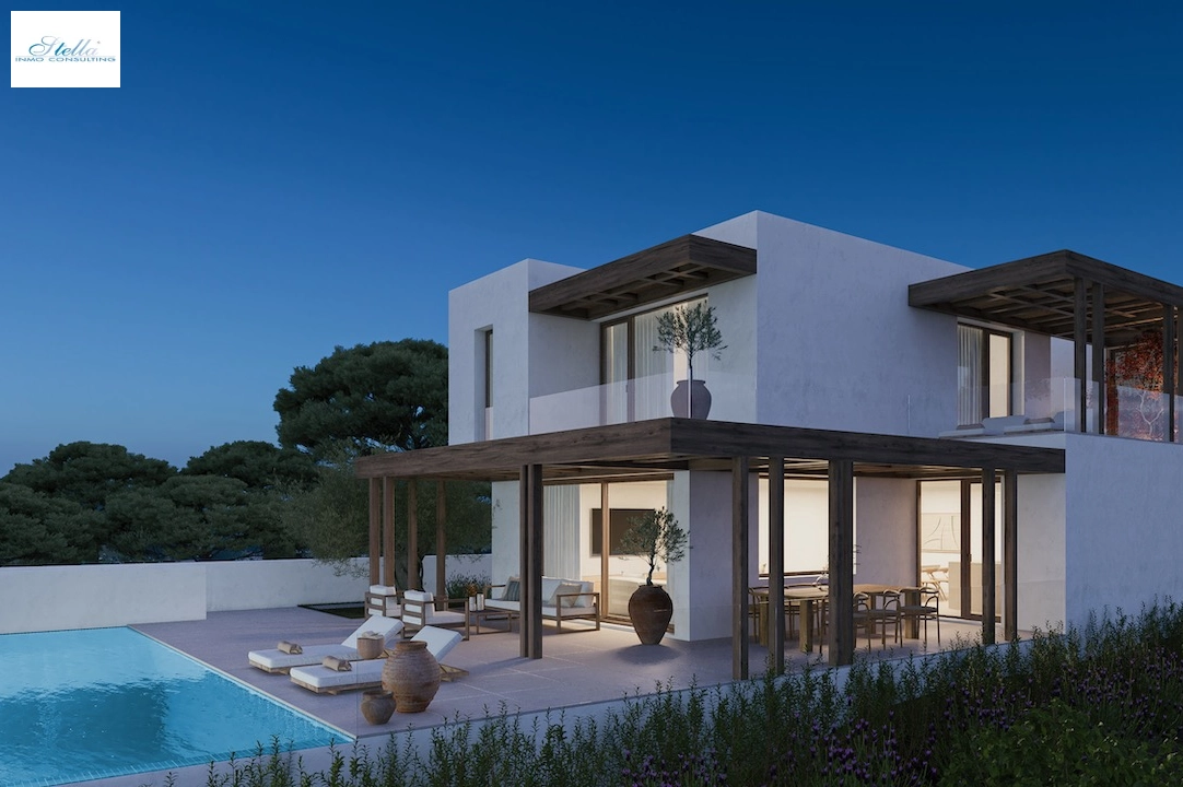 Villa in Moraira(Benimeit) te koop, woonoppervlakte 319 m², Airconditioning, grondstuk 1000 m², 3 slapkamer, 3 badkamer, Zwembad, ref.: CA-H-1840-AMB-1