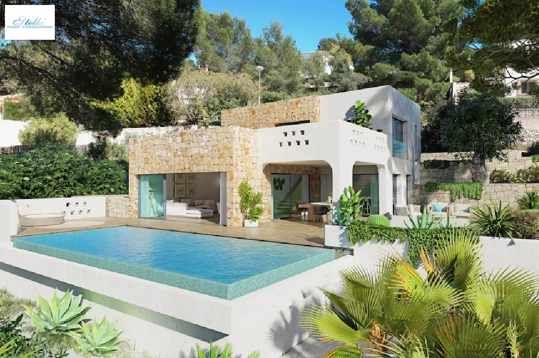 Villa in Benissa(San Jaime) te koop, woonoppervlakte 175 m², Airconditioning, grondstuk 1249 m², 3 slapkamer, 2 badkamer, Zwembad, ref.: CA-H-1848-AMBI-1