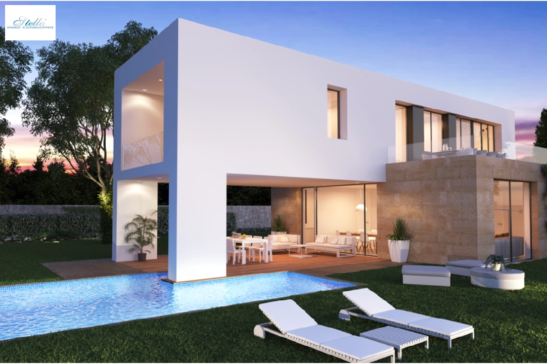 Villa in Javea te koop, woonoppervlakte 266 m², Bouwjaar 2023, + KLIMA, Airconditioning, grondstuk 1000 m², 3 slapkamer, 3 badkamer, Zwembad, ref.: BP-C3XY4149JAV-1