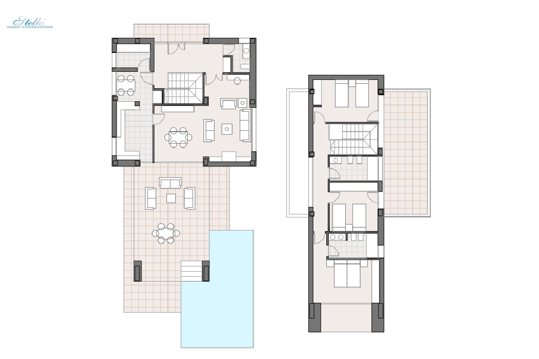 Villa in Javea te koop, woonoppervlakte 266 m², Bouwjaar 2023, + KLIMA, Airconditioning, grondstuk 1000 m², 3 slapkamer, 3 badkamer, Zwembad, ref.: BP-C3XY4149JAV-5