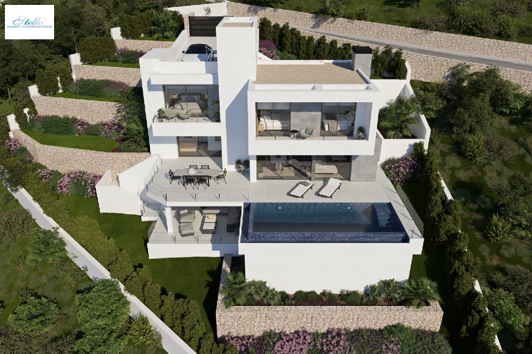 Villa in Cumbre del Sol(Cumbre del Sol) te koop, woonoppervlakte 365 m², grondstuk 748 m², 3 slapkamer, 3 badkamer, Zwembad, ref.: VA-AJ240-1