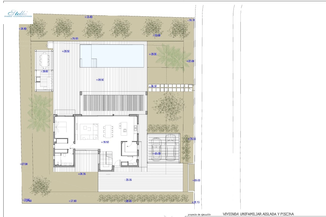 Villa in Javea te koop, woonoppervlakte 246 m², Bouwjaar 2024, Airconditioning, grondstuk 1003 m², 4 slapkamer, 3 badkamer, Zwembad, ref.: BP-4435JAV-9