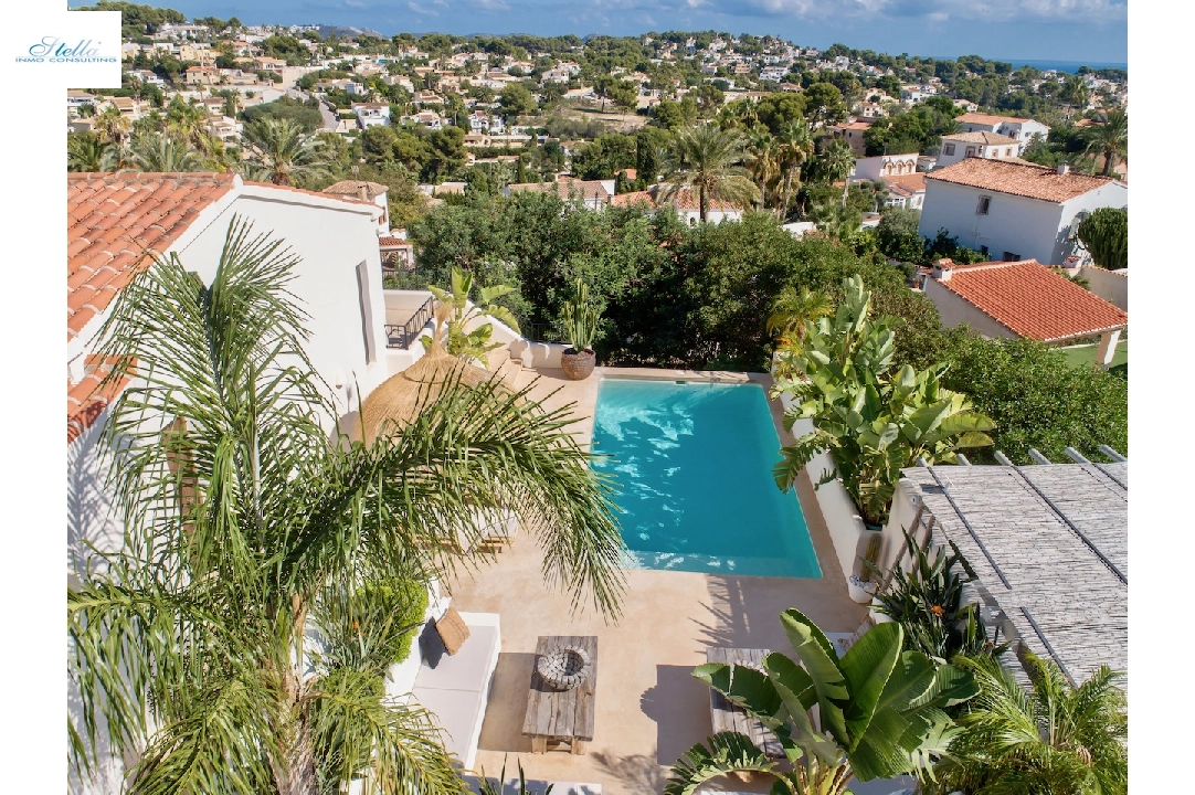 Villa in Benissa(Montemar) te koop, woonoppervlakte 156 m², Airconditioning, grondstuk 660 m², 3 slapkamer, 3 badkamer, Zwembad, ref.: CA-H-1858-AMB-2