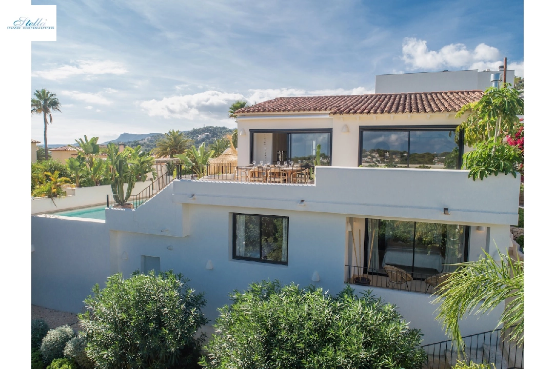 Villa in Benissa(Montemar) te koop, woonoppervlakte 156 m², Airconditioning, grondstuk 660 m², 3 slapkamer, 3 badkamer, Zwembad, ref.: CA-H-1858-AMB-7