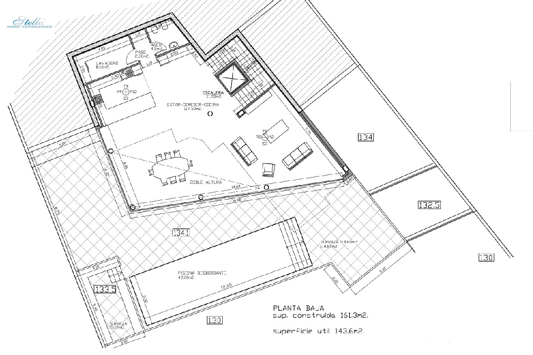 Villa in Benissa(La Fustera) te koop, woonoppervlakte 770 m², Bouwjaar 2017, Airconditioning, grondstuk 1795 m², 4 slapkamer, Zwembad, ref.: BP-4442BEN-44