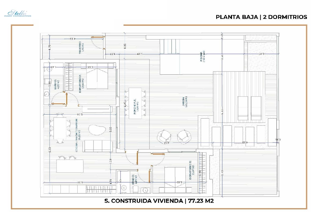 Villa in Roldan te koop, woonoppervlakte 77 m², Staat Eerste bewoning, grondstuk 198 m², 2 slapkamer, 2 badkamer, Zwembad, ref.: HA-RDN-120-E01-8